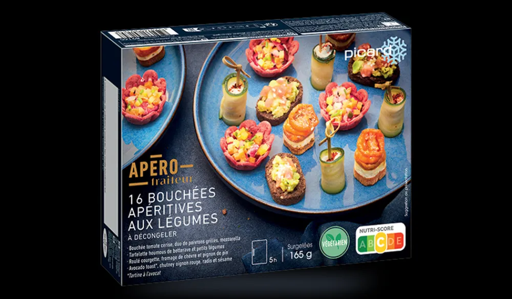 Picard 16 bouchées apéritives aux légumes* Végétarien|Verrines, Canapés