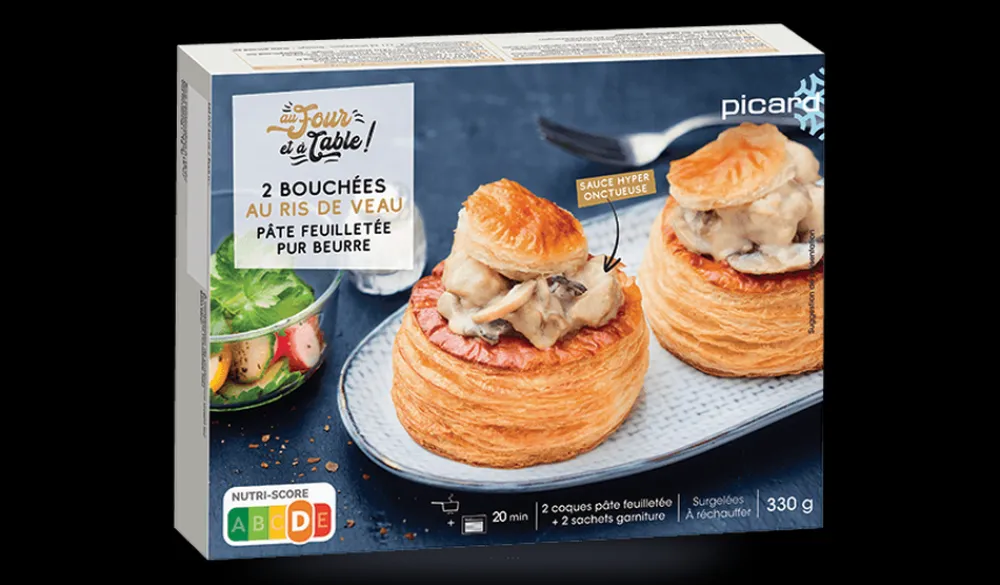 Picard 2 bouchées au ris de veau* Entrées À Partager|Entrées Individuelles
