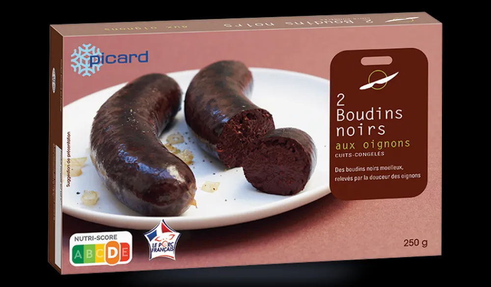Picard 2 boudins noirs aux oignons* Viandes Cuisinées