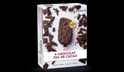 Picard 4 bâtonnets chocolat 70% de cacao-fèves de cacao* Bâtonnets De Glace, Barres Glacées|Chocolat, Noisette