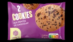 Picard 2 cookies aux pépites de chocolat* Biscuits