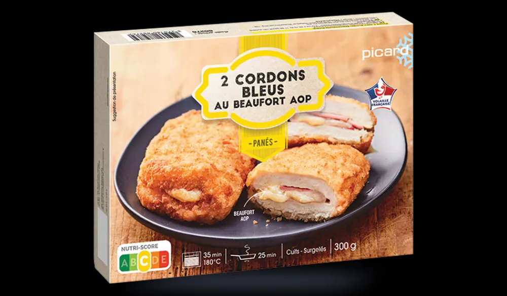 Picard 2 cordons de poulet au beaufort A.O.P* Volailles Labellisées|Volailles Panées