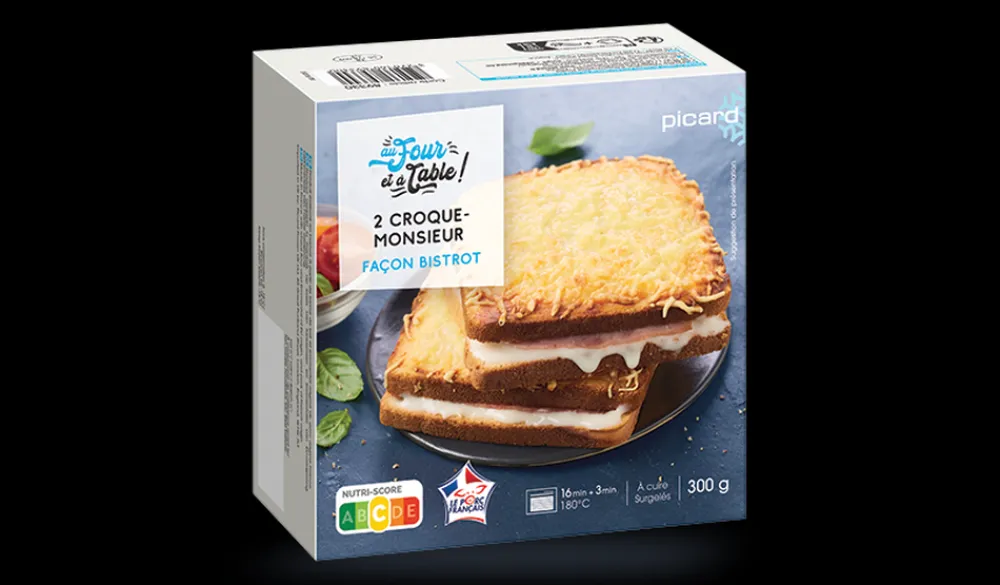 Picard 2 croque-monsieur façon bistrot, à cuire* Entrées Chaudes|Entrées Individuelles
