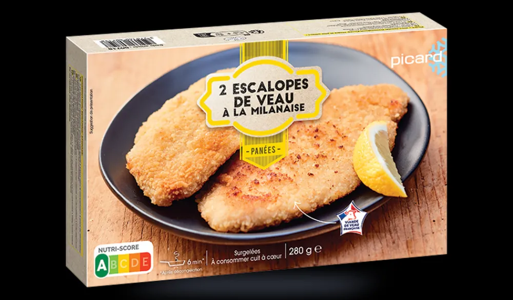 Picard 2 escalopes de veau à la milanaise*Enfant Viandes Pour Enfants