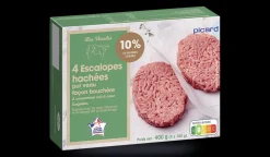 Picard 4 escalopes de veau haché* Produits Nutri-Score B|Viandes Bio Et Labellisées