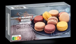 Picard 12 macarons pâtissiers opéra noisette citron pomme* Macarons, Mignardises