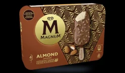 Picard 4 Magnum Amande* Bâtonnets De Glace, Barres Glacées|Vanille, Caramel