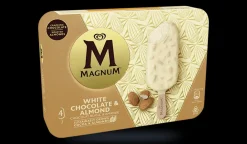 Picard 4 Magnum White Almond* Bâtonnets De Glace, Barres Glacées|Vanille, Caramel
