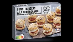 Picard 8 mini-burgers à la montagnarde* Apéritifs Chauds
