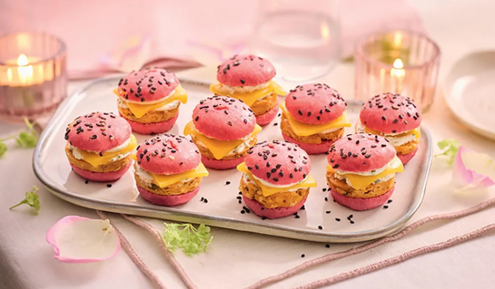 Picard 9 mini-burgers roses* Végétarien|Apéritifs Chauds