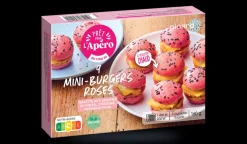 Picard 9 mini-burgers roses* Végétarien|Apéritifs Chauds