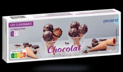 Picard 10 mini-cônes chocolat*Enfant Glaces Pour Enfants|Cônes Glacés