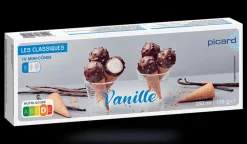 Picard 10 mini-cônes vanille*Enfant Glaces Pour Enfants|Vanille, Caramel