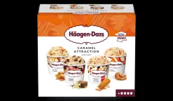 Picard 4 Mini-pots Caramel Attraction* Pots De Glace|Crèmes Glacées