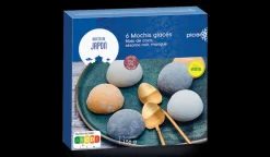 Picard 6 mochis glacés noix coco, sésame noir, mangue* Sans Sel Ajouté|Végétarien