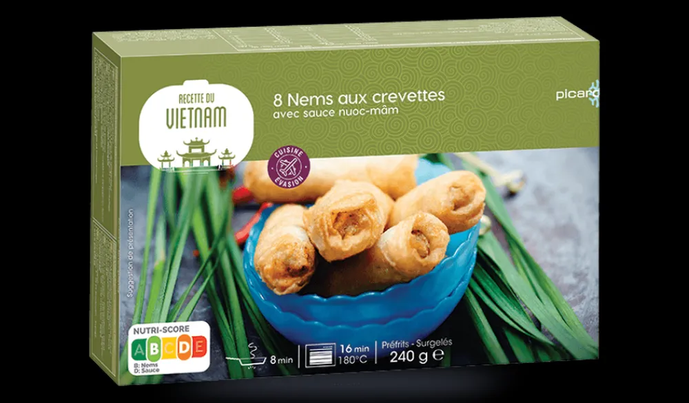 Picard 8 nems aux crevettes* À Partager|Bouchées, Brochettes