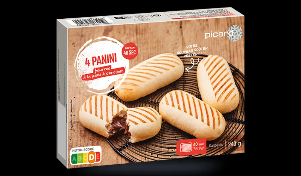 Picard 4 panini fourrés à la pâte à tartiner*Enfant Spécial Enfants|Crêpes, Pancakes, Gaufres