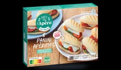 Picard 8 paninis apéritifs, pesto, tomate, mozzarella* Végétarien|Apéritifs Chauds