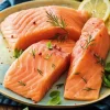 Picard 4 pavés de saumon atlantique, élevé en Norvège* Produits Nutri-Score A|Sans Sel Ajouté