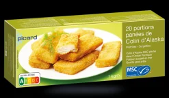 Picard 20 portions de colin d'Alaska MSC**Enfant Poissons Pour Enfants|Poissons Bio Et Labellisés