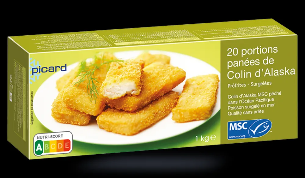 Picard 20 portions de colin d'Alaska MSC**Enfant Poissons Pour Enfants|Poissons Bio Et Labellisés