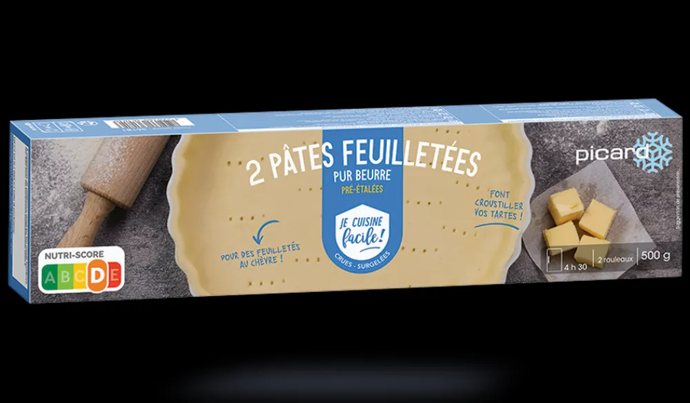 Picard 2 pâtes feuilletées pur beurre pré-étalées* Pâtes À Tarte|Tartes Végétariennes