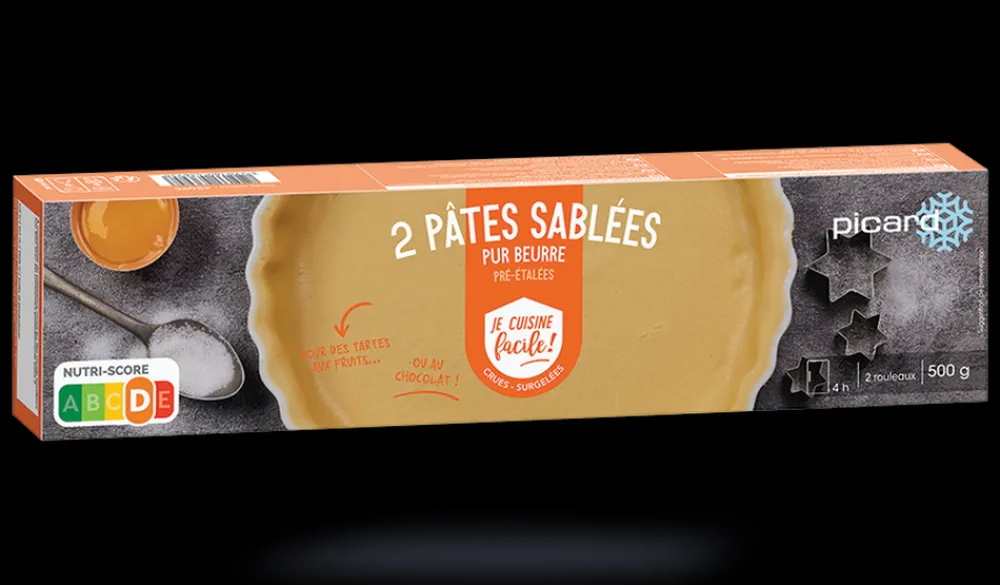 Picard 2 pâtes sablées pur beurre pré-étalées* Pâtes À Tarte|Tartes Végétariennes