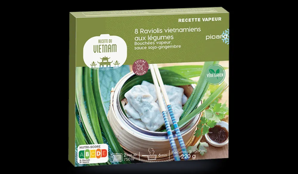 Picard 8 raviolis vietnamiens aux légumes* Végétarien|À Partager