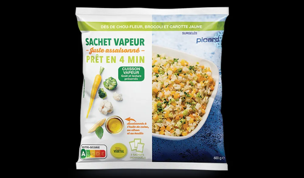 Picard 3 sachets vapeur assaisonnés citron et basilic* Vegan|Végétarien