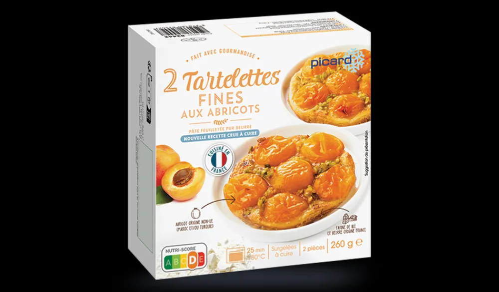 Picard 2 tartelettes fines aux abricots* Tartes, Tartelettes