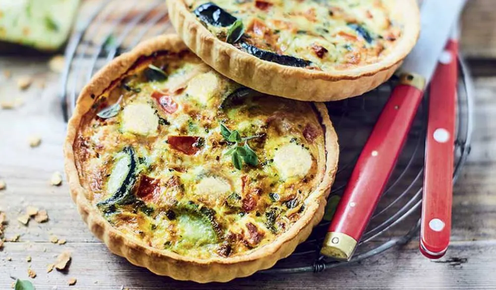 Picard 2 tartes bio courgette tomate féta AOP* Végétarien|Tartes Végétariennes