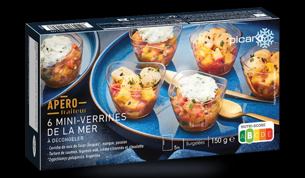 Picard 6 verrines de la mer* Produits Nutri-Score B|Verrines, Canapés