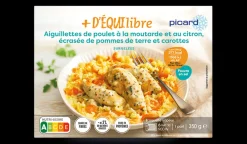 Picard Aiguillettes de poulet à la moutarde et au citron* Gamme Plus D'Équilibre|Produits Nutri-Score A