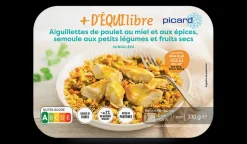Picard Aiguillettes de poulet au miel et aux épices* Gamme Plus D'Équilibre|Produits Nutri-Score A