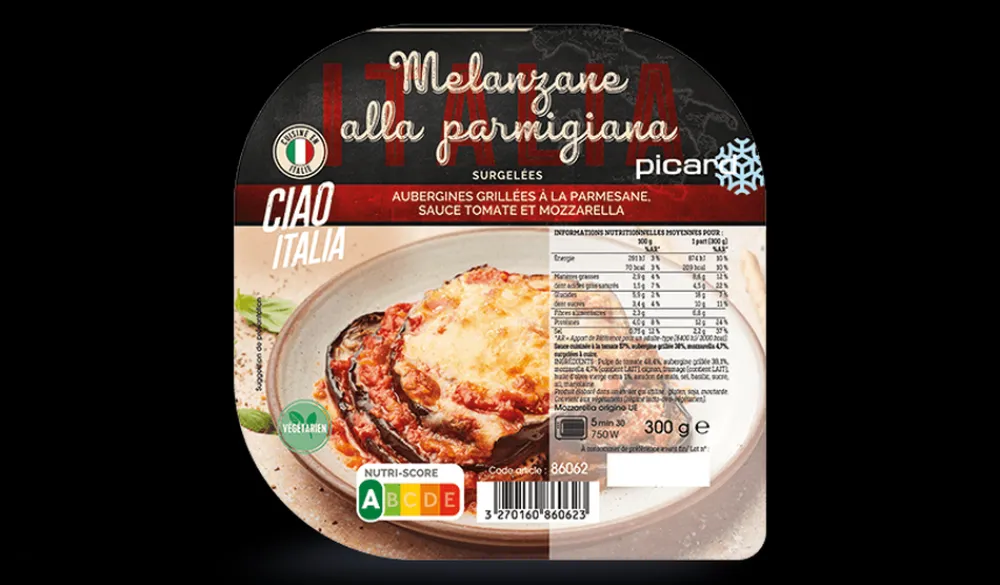 Picard Aubergines à la parmesane* Plats Cuisinés|Plats Italiens