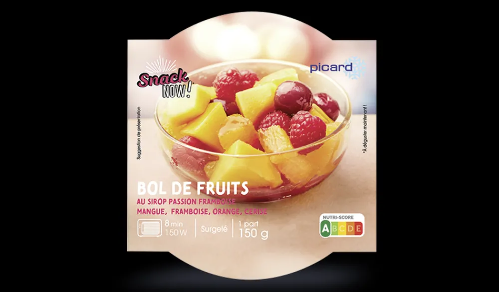Picard Bol de fruits au sirop passion framboise* Produits Nutri-Score A|Salades De Fruits