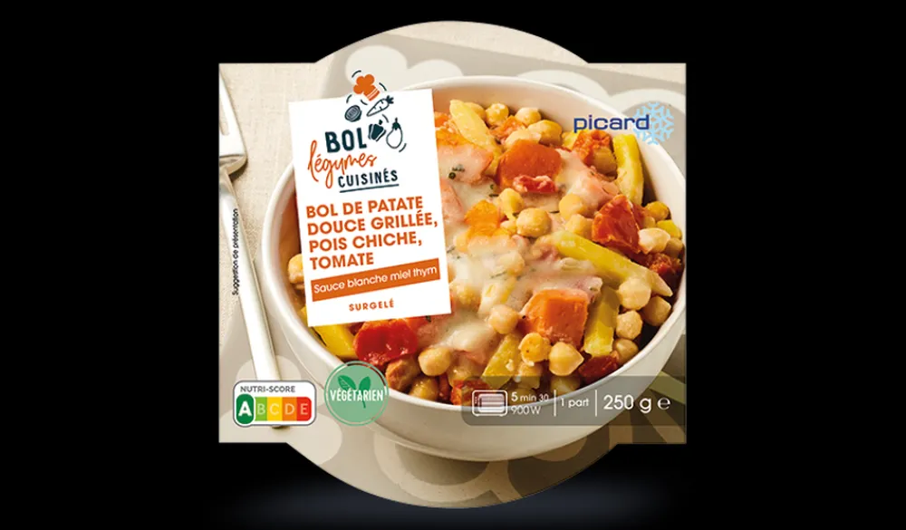Picard Bol de patate douce grillée, pois chiche, tomate* Accompagnements