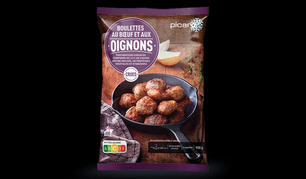 Picard Boulettes au boeuf et aux oignons, 30 pièces environ*Enfant Boeuf|Viandes Pour Enfants
