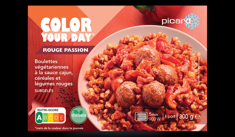 Picard Boulettes végétariennes sauce cajun légumes rouges* Végétarien|Plats Cuisinés Végétariens