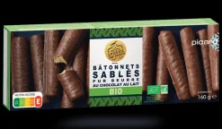Picard Bâtonnets sablés au chocolat au lait bio* Biscuits