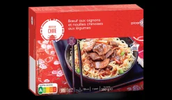 Picard Bœuf aux oignons et nouilles chinoises aux légumes* Produits Nutri-Score A|1 Part