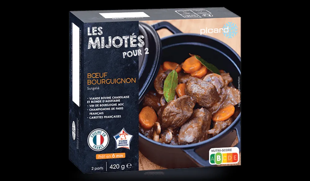 Picard Bœuf bourguignon* Produits Nutri-Score B|Viandes, Volailles Cuisinées