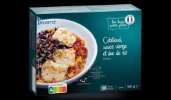 Picard Cabillaud sauce vierge et duo de riz camarguais* Produits Nutri-Score A|Poissons, Fruits De Mer Cuisinés