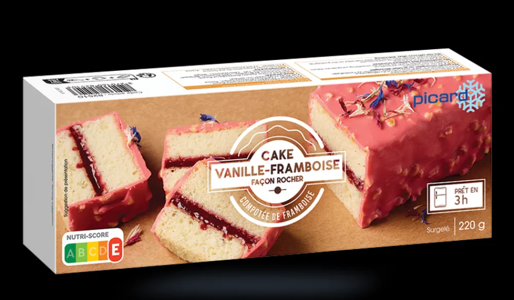 Picard Cake vanille framboise façon rocher* Cakes, Moelleux