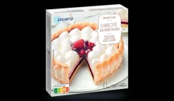 Picard Charlotte aux fruits rouges, 8 parts* Desserts Pâtissiers