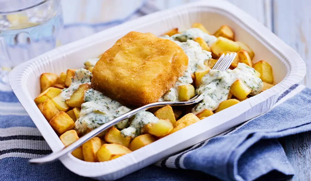 Picard Colin d'Alaska pané MSC façon fish and chips, sauce tartare* Poissons, Fruits De Mer Cuisinés