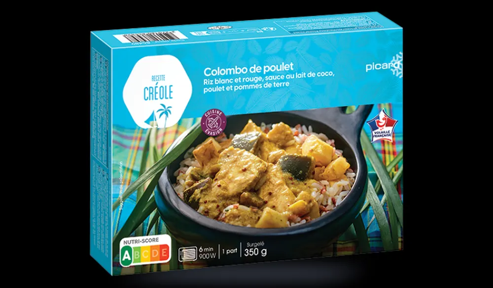 Picard Colombo de poulet, riz, sce lait de coco, poulet* 1 Part|Plats Cuisinés