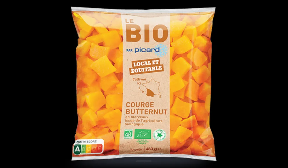 Picard Courge butternut bio Local Equitable, Sud-Ouest* Produits Nutri-Score A|Légumes Du Soleil