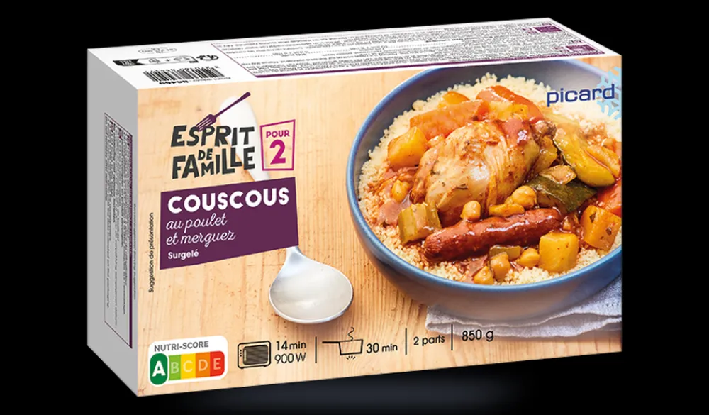 Picard Couscous royal au poulet et merguez 2 parts* Couscous, Pâtes, Risottos