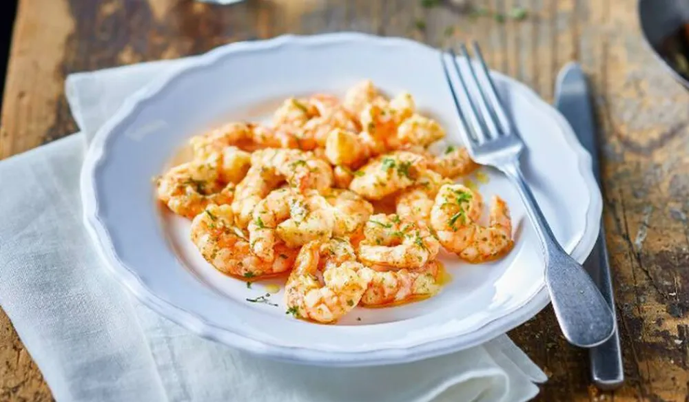 Picard Crevettes à l'huile d'olive (4%) au persil,à l'ail* Produits Nutri-Score A|Crevettes, Langoustes, Autres Crustacés